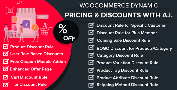 WooCommerce Dynamic Pricing & Discounts With AI Preview Wordpress Plugin - Rating, Reviews, Demo & Download