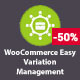 WooCommerce Easy Variations Management