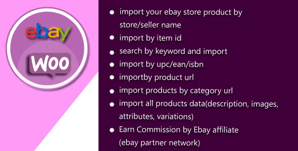 Woocommerce Ebay Product Import Manager Preview Wordpress Plugin - Rating, Reviews, Demo & Download