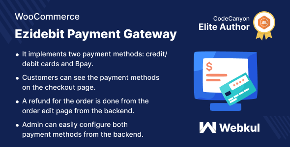 WooCommerce Ezidebit Payment Gateway Preview Wordpress Plugin - Rating, Reviews, Demo & Download
