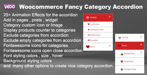 Woocommerce Fancy Category Accordion Preview Wordpress Plugin - Rating, Reviews, Demo & Download