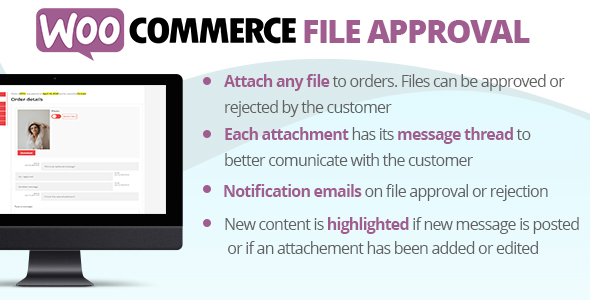WooCommerce File Approval Preview Wordpress Plugin - Rating, Reviews, Demo & Download