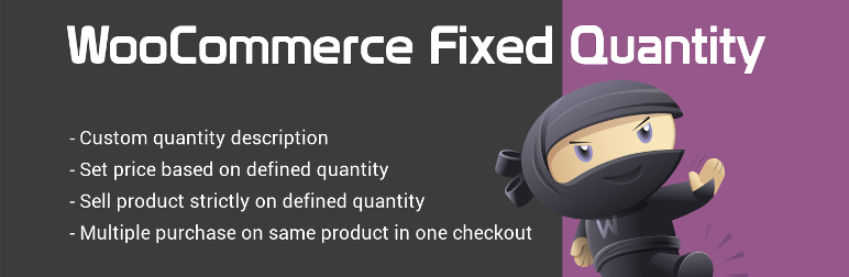 WooCommerce Fixed Quantity Preview Wordpress Plugin - Rating, Reviews, Demo & Download