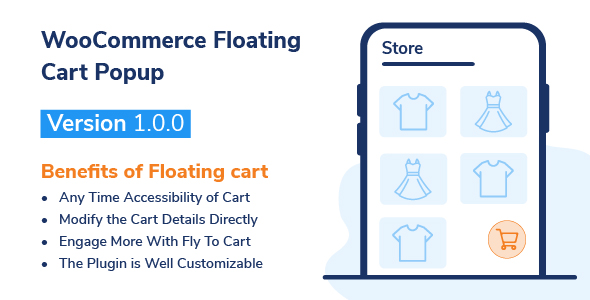 WooCommerce Floating Cart Popup Preview Wordpress Plugin - Rating, Reviews, Demo & Download