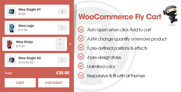 WooCommerce Fly Cart Preview Wordpress Plugin - Rating, Reviews, Demo & Download