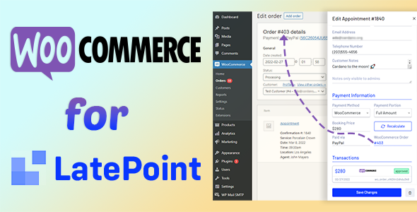 WooCommerce For LatePoint Preview Wordpress Plugin - Rating, Reviews, Demo & Download