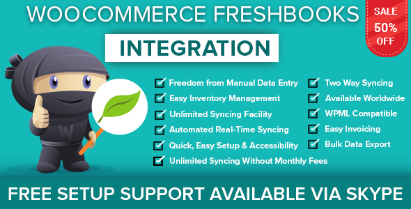 WooCommerce FreshBooks Integration Preview Wordpress Plugin - Rating, Reviews, Demo & Download