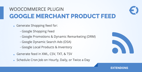 WooCommerce Google Merchant Product Feed Plugin – DRM, DSA & More Preview - Rating, Reviews, Demo & Download
