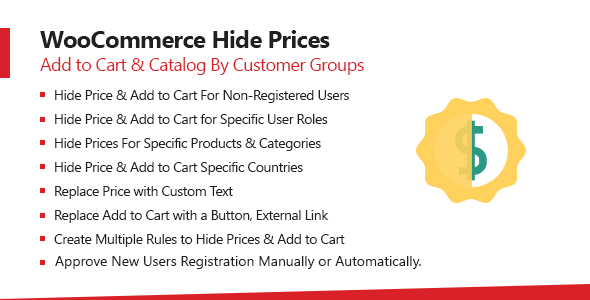WooCommerce Hide Price & Add To Cart Button Plugin Preview - Rating, Reviews, Demo & Download