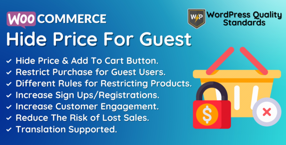 WooCommerce Hide Price For Guest | Hide Until Login Preview Wordpress Plugin - Rating, Reviews, Demo & Download