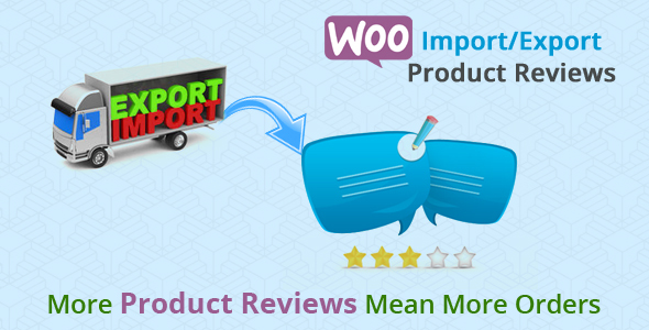 Woocommerce Import/Export Product Reviews Preview Wordpress Plugin - Rating, Reviews, Demo & Download