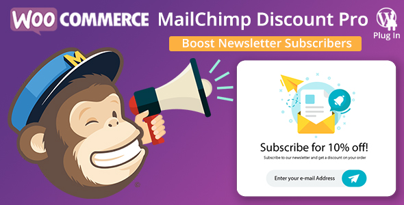 WooCommerce MailChimp Discount PRO Preview Wordpress Plugin - Rating, Reviews, Demo & Download