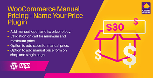 WooCommerce Manual Pricing – Name Your Price Plugin Preview - Rating, Reviews, Demo & Download