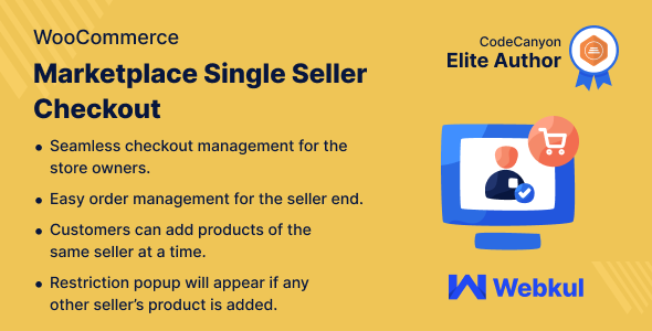 WooCommerce Marketplace Single Seller Checkout Preview Wordpress Plugin - Rating, Reviews, Demo & Download