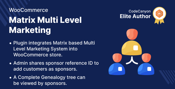 WooCommerce Matrix Multi Level Marketing Preview Wordpress Plugin - Rating, Reviews, Demo & Download
