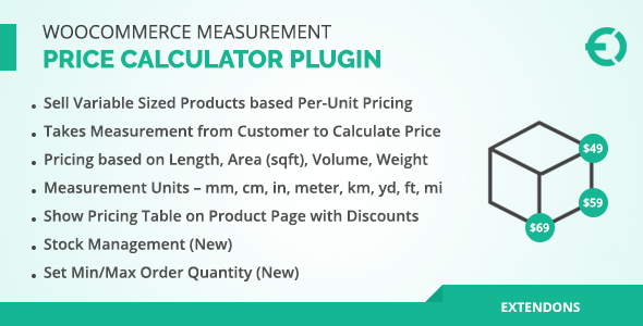 WooCommerce Measurement Price Calculator Plugin, Price Per Unit Preview - Rating, Reviews, Demo & Download
