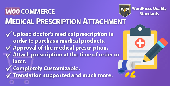 WooCommerce Medical Prescription Attachment | Order Attachment Preview Wordpress Plugin - Rating, Reviews, Demo & Download