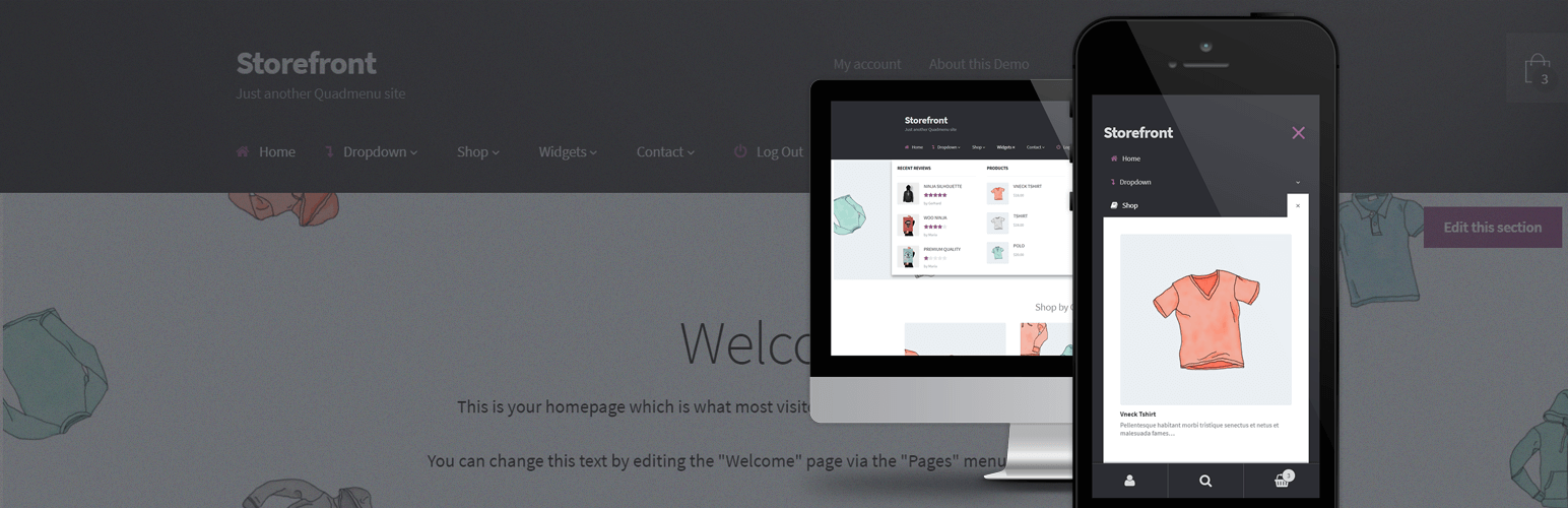 WooCommerce Mega Menu – QuadMenu Preview Wordpress Plugin - Rating, Reviews, Demo & Download