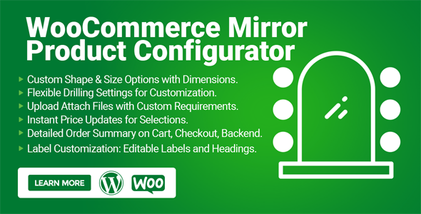 WooCommerce Mirror Product Configurator Preview Wordpress Plugin - Rating, Reviews, Demo & Download