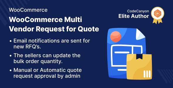 WooCommerce Multi Vendor Request For Quote Preview Wordpress Plugin - Rating, Reviews, Demo & Download