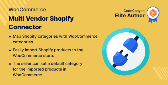 WooCommerce Multi Vendor Shopify Connector Preview Wordpress Plugin - Rating, Reviews, Demo & Download