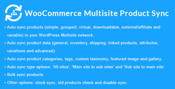 WooCommerce Multisite Product Sync Preview Wordpress Plugin - Rating, Reviews, Demo & Download