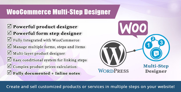 WooCommerce Multistep Form & Product Designer Preview Wordpress Plugin - Rating, Reviews, Demo & Download