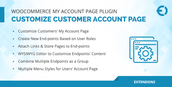 WooCommerce My Account Page Plugin, Edit & Customize Account Page Preview - Rating, Reviews, Demo & Download