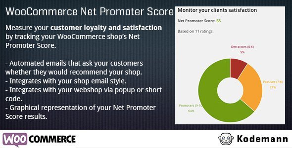 WooCommerce Net Promoter Score Preview Wordpress Plugin - Rating, Reviews, Demo & Download