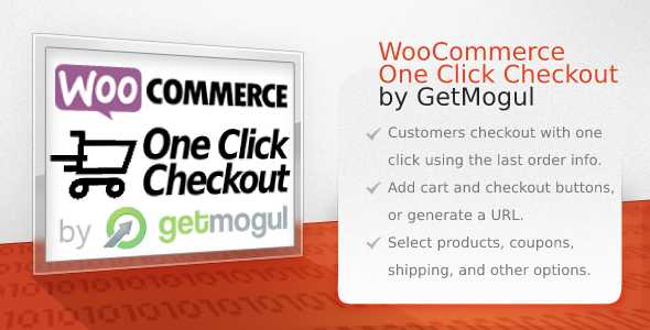 WooCommerce One Click Checkout By GetMogul Preview Wordpress Plugin - Rating, Reviews, Demo & Download