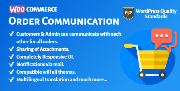 WooCommerce Order Communication | Customer And Admin Conversation Preview Wordpress Plugin - Rating, Reviews, Demo & Download