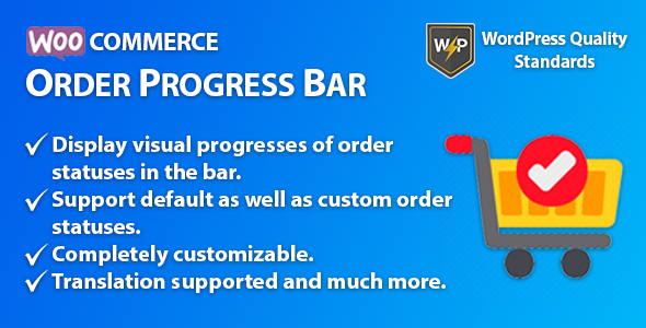 WooCommerce Order Progress Bar | Order Tracking Preview Wordpress Plugin - Rating, Reviews, Demo & Download