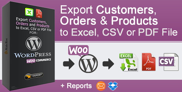 WooCommerce Orders And Products Export Preview Wordpress Plugin - Rating, Reviews, Demo & Download