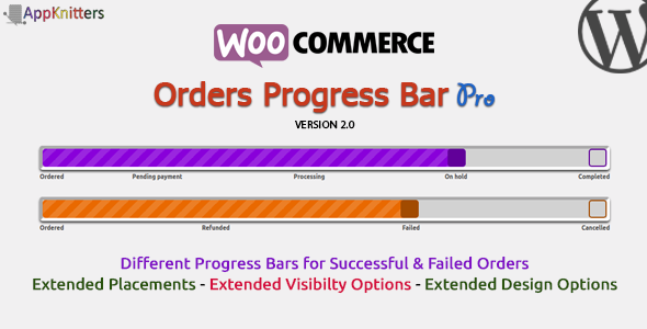 WooCommerce Orders Progress Bar – Pro Preview Wordpress Plugin - Rating, Reviews, Demo & Download