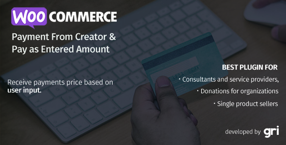 WooCommerce Payment Form Creator & Pay As Entered Amount Preview Wordpress Plugin - Rating, Reviews, Demo & Download