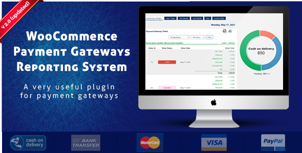 WooCommerce Payment Gateways Reporting System Preview Wordpress Plugin - Rating, Reviews, Demo & Download
