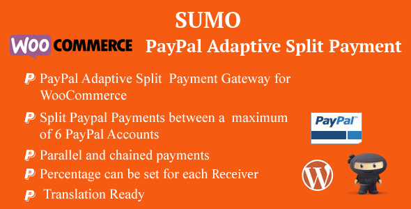 WooCommerce PayPal Adaptive Split Payment Preview Wordpress Plugin - Rating, Reviews, Demo & Download