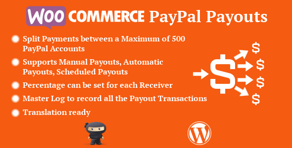 WooCommerce PayPal Payouts Preview Wordpress Plugin - Rating, Reviews, Demo & Download