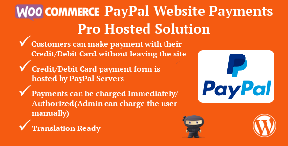 WooCommerce PayPal Website Payments Pro Hosted Solution Preview Wordpress Plugin - Rating, Reviews, Demo & Download