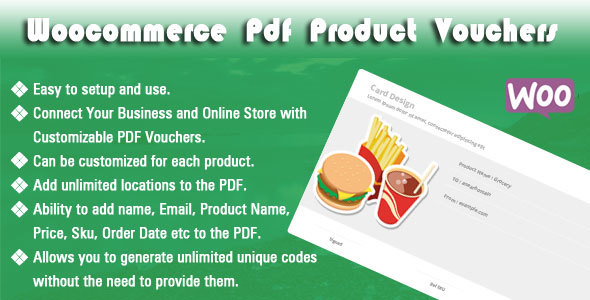 Woocommerce Pdf Product Vouchers Preview Wordpress Plugin - Rating, Reviews, Demo & Download