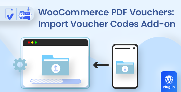 WooCommerce PDF Vouchers : Import Voucher Codes Add-on Preview Wordpress Plugin - Rating, Reviews, Demo & Download