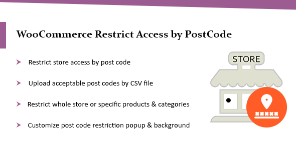 WooCommerce Plugin: Restrict Store / Catalog Access By Post Code Preview - Rating, Reviews, Demo & Download