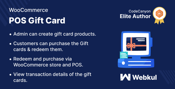 WooCommerce POS Gift Card Plugin Preview - Rating, Reviews, Demo & Download