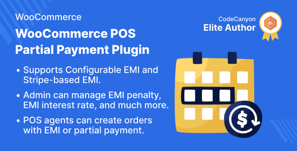 WooCommerce POS Partial Payment Plugin Preview - Rating, Reviews, Demo & Download