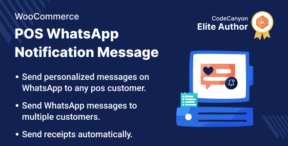 WooCommerce POS WhatsApp Notification Message Preview Wordpress Plugin - Rating, Reviews, Demo & Download