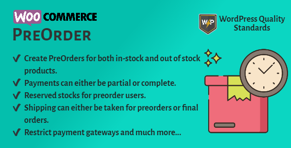 WooCommerce Pre Order | Pre Booking | Pre Release Purchase Preview Wordpress Plugin - Rating, Reviews, Demo & Download