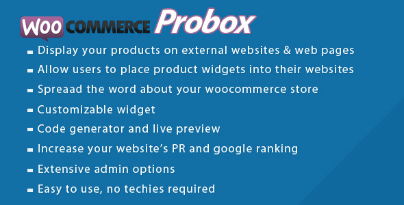 Woocommerce-Probox Preview Wordpress Plugin - Rating, Reviews, Demo & Download