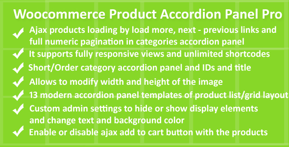 Woocommerce Product Accordion Panel Pro Preview Wordpress Plugin - Rating, Reviews, Demo & Download