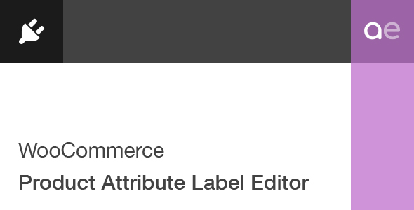 WooCommerce Product Attribute Label Editor Preview Wordpress Plugin - Rating, Reviews, Demo & Download