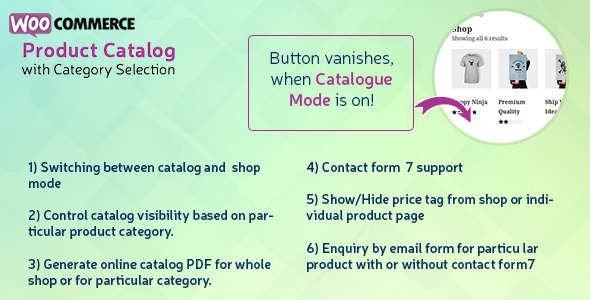 Woocommerce Product Catalog Category Selection Preview Wordpress Plugin - Rating, Reviews, Demo & Download